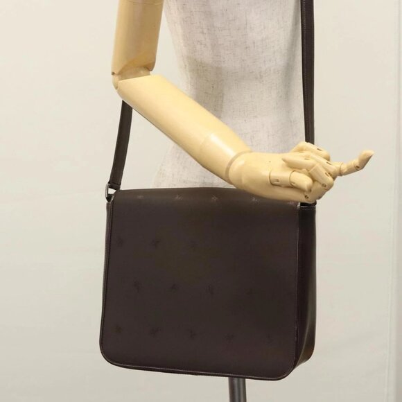 BURBERRY Shoulder Bag Nylon Brown Auth - Picture 1 of 16
